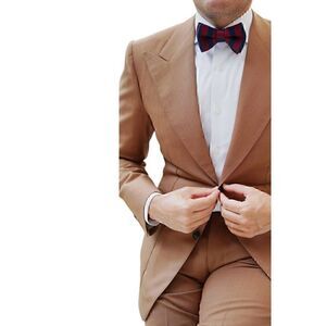 Oscar De La Renta Vintage Brown Lightweight Blazer 2 Button Jacket Coat